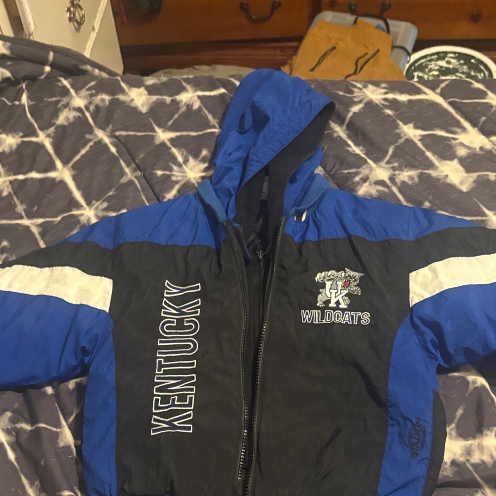 Kentucky Wildcats Kids Puffer Jacket - Blue and Black